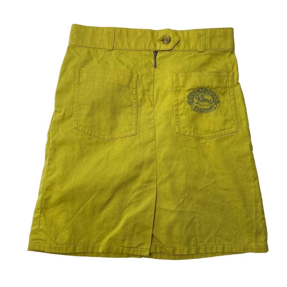 Burberrys Skirt A-Line Pockets Cotton Yellow Boutique Kids Girl’s Size‎ 5/7